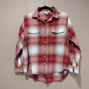 Old Navy  * Plaid Boyfriend Shirt * Women’s Size Small
